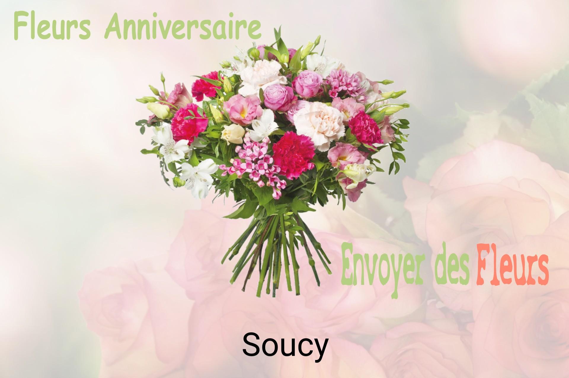 Bouquet de fleurs d’anniversaire livré à Soucy